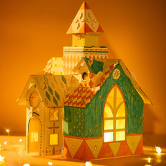Flower Monaco DIY Paper House Painting