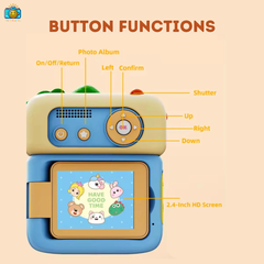 Pix & Play Kids HD Digital Flip Screen and Instant Printing Camera
