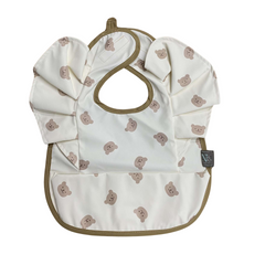 Nathan & Emma Ruffled Sleeves Baby Bib