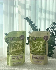 Nature Love Mere Baby Laundry Detergent - Mung Bean 1300ml Refill Pack | Bundle of 2