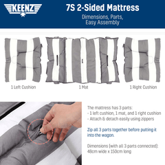 Keenz 7S Stroller Wagon Dual Sided Mattress | The Nest Attachment Parenting Hub