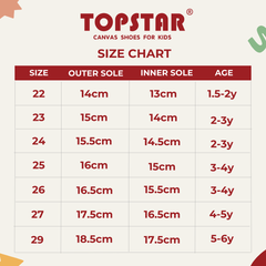 Topstar Ergonomic Kids Canvas Shoes- SKU 1263