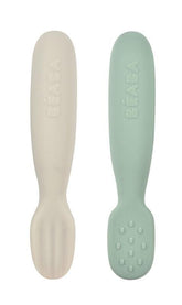 Beaba Silicone Pre-spoons (Set of 2) 4m+ | The Nest Attachment Parenting Hub