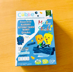 Cubbe Freeze Dried Blueberry Butternut Squash Mango Sticks
