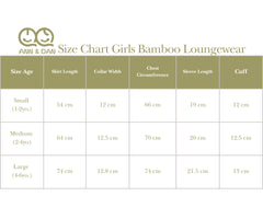 Ann & Dan Girls Bamboo Loungewear