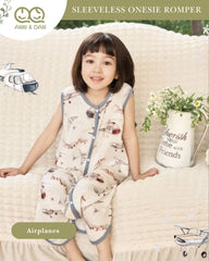 Ann & Dan Sleeveless Onesie Romper