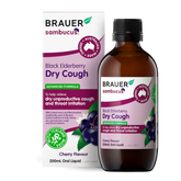 Brauer Sambucus Black Elderberry Dry Cough 200ml