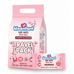 Kleenfant Wipes Travel Pack of 6