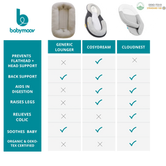 Babymoov Cosydream+ Elevated Newborn Baby Lounger