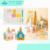 Flower Monaco DIY Paper House Painting