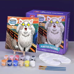 ArtKids Paint Your Own Plaster Art Painting Set with Frame
