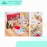 Flower Monaco Glue Painting (Christmas Set)