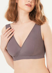 Mamaway Ultra Breezy Crossover Nursing Sleep Bra Dusty Purple 220822P