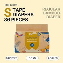 Eco Boom Regular Biodegradable Bamboo Tape Diapers (Trial Packs) | The Nest Attachment Parenting Hub