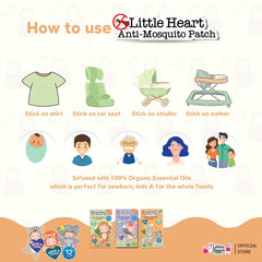 Little Heart Mosquito Repellent Patches 48s