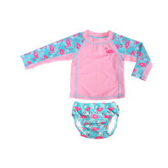 Zoocchini UPF50 Rashguard & Swim Diaper Set (Baby/Toddler) | The Nest Attachment Parenting Hub