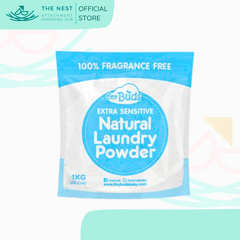 Tiny Buds Eco Friendly Extra Sensitive Natural Laundry Powder 1kg (Fragrance Free)