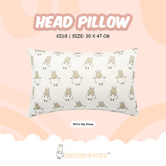 Baa Baa Sheepz Head Pillow Kids - White Big Sheep