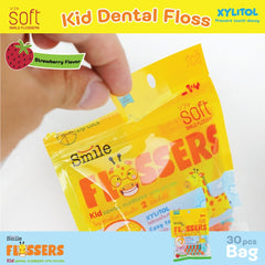 Smile Soft Flossers Kid Dental Floss 2y+