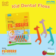 Smile Soft Flossers Kid Dental Floss 2y+