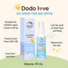 Dodo Love UV Sunscreen Spray 45ml 3y+