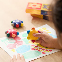 Flower Monaco Pocket Crayons 6-in-1 (3 Pack Set)