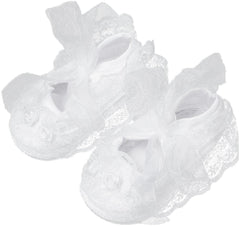 Amelia White Laced Baptism Dress & Accessories Set | The Nest Attachment Parenting Hub