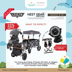 Gift with Purchase - Keenz Universal Stroller Hook & Fan | The Nest Attachment Parenting Hub