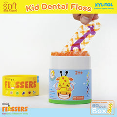 Smile Soft Flossers Kid Dental Floss 2y+