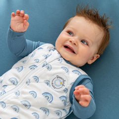 Dreamland Baby Dream Weighted Sleep Swaddle & Sack - Blue Rainbow | The Nest Attachment Parenting Hub