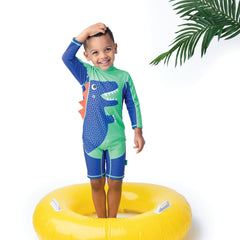 Zoocchini UPF50 Rashguard Swimsuit- Devin the Dinosaur | The Nest Attachment Parenting Hub