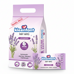 Kleenfant Wipes Travel Pack of 6