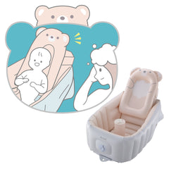 Richell Inflatable Soft Baby Bath Step Up