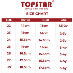 Topstar Ergonomic Kids Canvas Shoes- SKU 1263