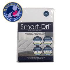 Living Textiles Smart-Dri™ Fitted Mattress Protector | The Nest Attachment Parenting Hub