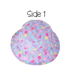 FlapJackKids UPF50 Reversible Sun Hat- Butterfly & Summer Floral | The Nest Attachment Parenting Hub