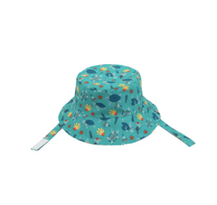 FlapJackKids UPF50 Reversible Sunhats- Turtle / Alligator