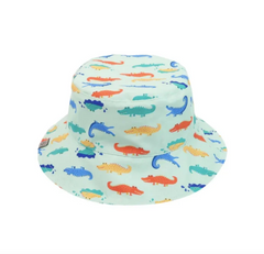 FlapJackKids UPF50 Reversible Sunhats- Turtle / Alligator