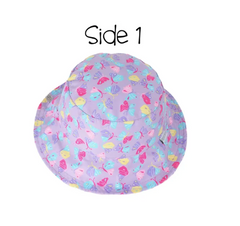 FlapJackKids UPF50 Reversible Sunhats- Butterfly / Summer Floral