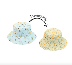 FlapJackKids UPF50 Reversible Sunhats- Bees