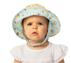 FlapJackKids UPF50 Reversible Sunhats- Bees