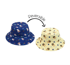 FlapJackKids UPF50 Reversible Sunhats- Animal Superhero