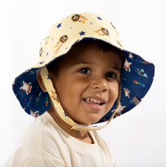 FlapJackKids UPF50 Reversible Sunhats- Animal Superhero