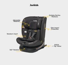 Jovikids Ranger TT 360° Swivel i-Size Car Seat 40-150cm