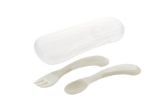 Richell TLI Palm Grip Spoon & Fork with Case