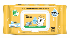 Baby Moby 30 sheets Biodegradable Water Wipes