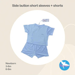 Avaler Side Button Short Sleeves + Shorts | The Nest Attachment Parenting Hub