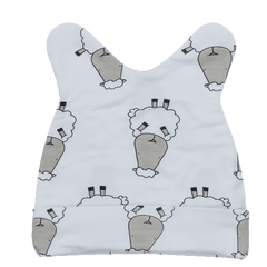 Baa Baa Sheepz Beanie Cap - White Big Sheep | The Nest Attachment Parenting Hub