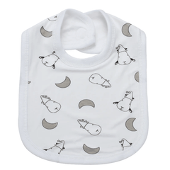 Baa Baa Sheepz Bib White | The Nest Attachment Parenting Hub