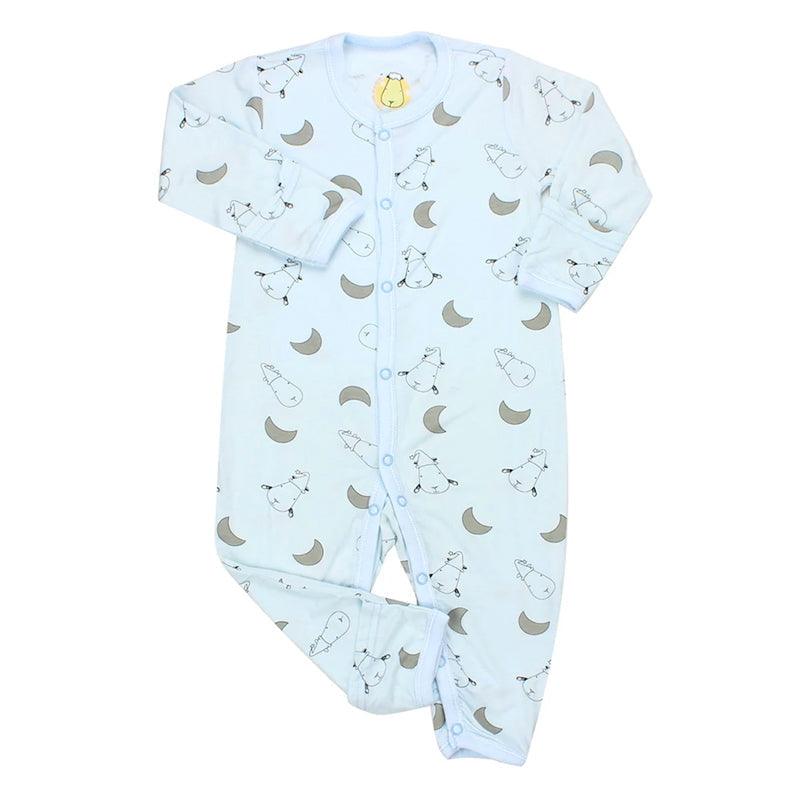 Baa Baa Sheepz Button Long Sleeve Romper – Blue Moon Sheepz | The Nest Attachment Parenting Hub